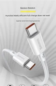 USB-C Hızlı Şarj Veri Kablosu - 2m Beyaz - 6
