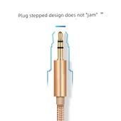 3.5mm Aux Ses Kablosu - Siyah - 3.0m - HiFi Ses Kalitesi - 6