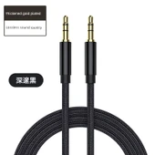 3.5mm Aux Ses Kablosu - Siyah - 2.0m - HiFi Ses Kalitesi - 5