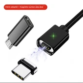 Kablosuz Fare Manyetik Şarj Kablosu - Micro Adaptör + 1m Kablo - 1