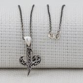 Elif Vav Tasarımlı 925 Ayar Gümüş Bayan Kolye thumbnail 2