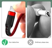 Android Veri Kablosu - 1m Kırmızı + Gri Özel Paket - 8
