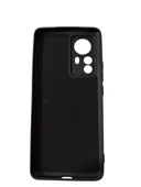 Redmi 12 Pro ile Uyumlu Cappy Silikon Kılıf Siyah thumbnail 1