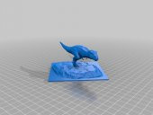 Primal Carnage T-Rex Diorama Plastik Aparat - 1