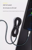 USB-C ile Lightning Kablo - Beyaz - 2m - 20W PD Hızlı Şarj - 10