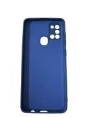 Galaxy A21s ile Uyumlu Cappy Silikon Kılıf Lacivert - 1