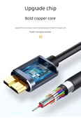 Yüksek Hızda USB 3.0 Veri Kablosu - 0.5m - Type-C - 7