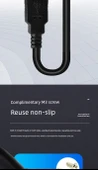 USB 2.0 Uzatma Kablosu - 0.3M - [Klasik] Erkek - Dişi Kulaklı - 9