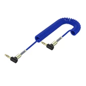3.5mm Erkek Erkek Ses Aux Kablosu Yaylı Uzatma - Altın Kaplama - 25 Metre - 8