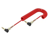 3.5mm Erkek Erkek Ses Aux Kablosu Yaylı Uzatma - Altın Kaplama - 30 Metre - 4