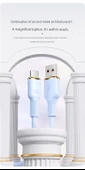 100W USB Type-C Şarj Kablosu - 1.5m - 2 Paket - Kalın Kablo - Uzak Zirve Mavisi - 2 - 7