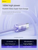 Hızlı Şarj Veri Kablosu - Siyah - 1.2 m - Type-C Arayüzü - Şarj Edilebilir Laptop iPad - İki Al Bir Bedava - 3