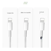 USB Kablo Koruyucu Kılıf - 6 Paket - Açık Mavi - 3