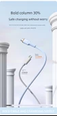 100W USB Type-C Şarj Kablosu - 1m - 2 Paket - Kalın Kablo - Uzak Zirve Mavisi - 9