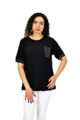 Kadın Kısa Kol Taşlı Bluz BGL-ST04709 thumbnail 1