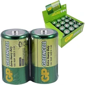GP 13G 2S2 R20 Büyük D Boy Pil  20'li Paket - 1