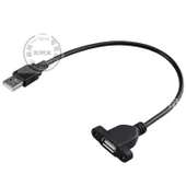 USB 2.0 Uzatma Kablosu - 0.3m Bükme (Model 2) - 12