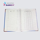 Sert Kabuklu Belge Düzenleyici Defter - Mavi - 100 Sayfa - 4