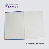 Sert Kabuklu Belge Düzenleyici Defter - Kırmızı - 100 Sayfa - 7