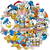 Çizgi Film Donald Duck ve Daisy Sticker Seti - 50 Adet - PVC Malzeme - 1