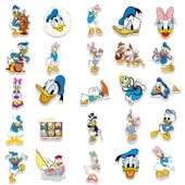 Çizgi Film Donald Duck ve Daisy Sticker Seti - 50 Adet - PVC Malzeme - 9