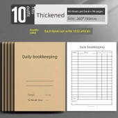 Aylık Hesap Defteri - 10 Kitap - 1