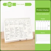 2024 Haftalık Planlayıcı Masa Takvimi Not Defteri - B5 Haftalık Plan - 4 Kitap thumbnail 1