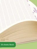 İngilizce Yazma Pratik Kağıdı - Şık İngilizce Pozisyonlama Kağıdı (50 yaprak/kitap) - Model 3 - 5