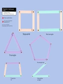 Geometrik Poligon Öğretim Araçları - Kutu - 20 Parça - 4