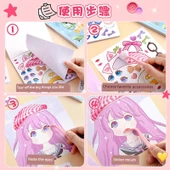 Prenses Kostüm ve Makyaj Çıkartma Kitabı - 4 Adet 100-Değişim Makyaj 1 (Araçlar Dahil) thumbnail 5