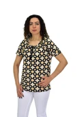 Kadın Kısa Kol Baskılı Bluz BGL-ST04700 thumbnail 3