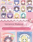 Prenses Kostüm ve Makyaj Çıkartma Kitabı - 4 Adet 100-Değişim Makyaj 1 (Araçlar Dahil) thumbnail 12