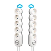 Vea 5'li Kablolu Anahtarlı 1,5 Metre Akım Korumalı Grup Priz VE-2S5S thumbnail 2