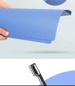 A4 Dosya Klasörü - Uzun Tek Güç Klipsi Cebi - Mavi - 5'li Paket - 11