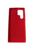 Galaxy S22 Ultra ile Uyumlu Cappy Silikon Kılıf Kırmızı - 1
