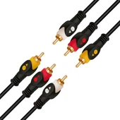 Powermaster 1.5 Metre 3RCA-3RCA Kablo - 1