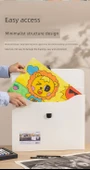 Sanat Portföy Çantası - 8K - Buzlu Beyaz Resim Çantası - 6