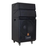 Shile SL-1612B İki El Mikrofonlu-Kumandalı USB/SD/BT/FM Taşınabilir Hoparlör - 2