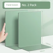 Metal Kitap Tutucu - Yuan Ye Yeşil - 2 Paket (A4 Kitaplar) - 1