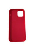 iPhone 12 ile Uyumlu Cappy Silikon Kılıf Kırmızı - 2