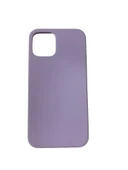 iPhone 12 ile Uyumlu Cappy Silikon Kılıf Lila - 1
