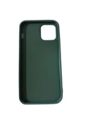 iPhone 12 ile Uyumlu Cappy Silikon Kılıf Yeşil thumbnail 2