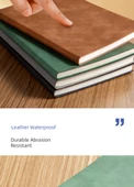 Minimalist Koyun Derisi A5 Retro Yatay Çizgili Şık Defter - Kalınlaştırılmış A5 Basit 2 | Gri (240 sayfa/kitap) - 10