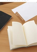 Minimalist Koyun Derisi A5 Retro Yatay Çizgili Şık Defter - Kalınlaştırılmış A5 Basit 2 | Gri (240 sayfa/kitap) - 11