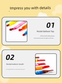 Roket Balon 200'lü Paket (Pompa Dahil) - 6