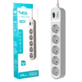 Vea VE-VEGA105 A Class 5'li Anahtarlı 1.5 Metre Akım Korumalı Priz thumbnail 4