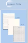 B5 A4 A5 Gevşek Yaprak Spiral Defter - Kareli 2 Kopya/240 Sayfa - 9