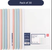 A4 Depolama Kitabı - 30 Paket - Morandi Renk Sistemi - Su Damlası Çubuğu - 5 Renk - 8mm Arka Genişlik - 1