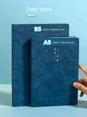 A5 Yumuşak Deri Defter - 80 Sayfa - Her Zaman İleri Gri - 3