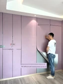 Su Geçirmez Yapışkan Yumuşak Torba Duvar Bezi - Kalın Sıcak Pudra - Büyük Boy - 4